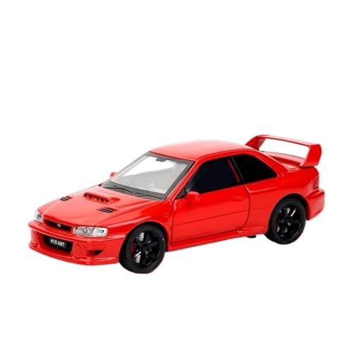 XGFFBAGB 1:32 Für Impreza STI WRX Legierung Modell Auto Spielzeug Druckguss Metall Casting Sound Und Licht Auto Spielzeug(Rosso,No Box) von XGFFBAGB