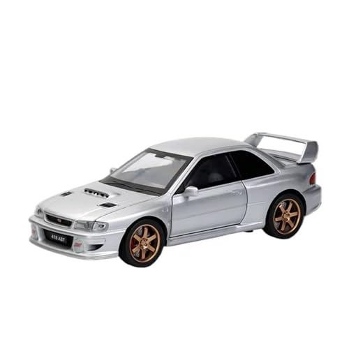 XGFFBAGB 1:32 Für Impreza STI WRX Legierung Modell Auto Spielzeug Druckguss Metall Casting Sound Und Licht Auto Spielzeug(Silver,No Box) von XGFFBAGB