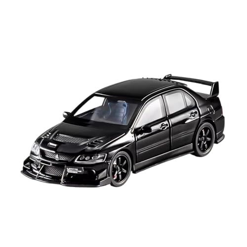 XGFFBAGB 1:32 Für Lancer Evolution Legierung Modell Auto Spielzeug Druckguss Metall Casting Sound Und Licht Auto Spielzeug(Black,No Box) von XGFFBAGB