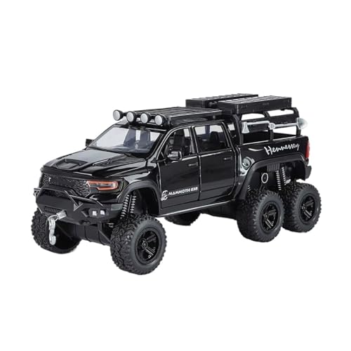 XGFFBAGB 1:32 Für Mammoth TRX Hennessey Off Road Pickup SUV Legierung Diecast Modell Auto Spielzeug Sammlerstücke Geschenk(Black,No Box) von XGFFBAGB