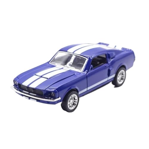 XGFFBAGB 1:32 Für Mustang GT Legierung Diecast Auto Modell Zurückziehen Auto Sammlung Geschenk(Blu,No Box) von XGFFBAGB