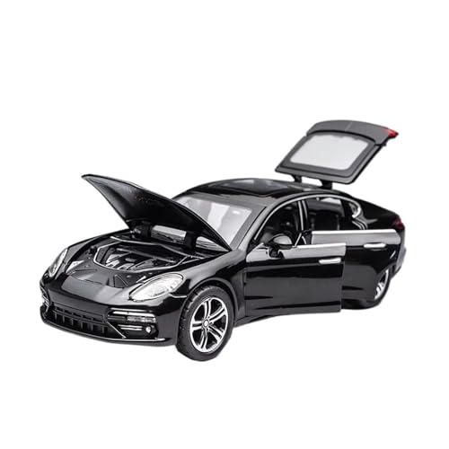 XGFFBAGB 1:32 Für Panamera Handgefertigtes Metallautomodell Für Modellauto-Automodell-Spielzeugauto(Black,with Box) von XGFFBAGB