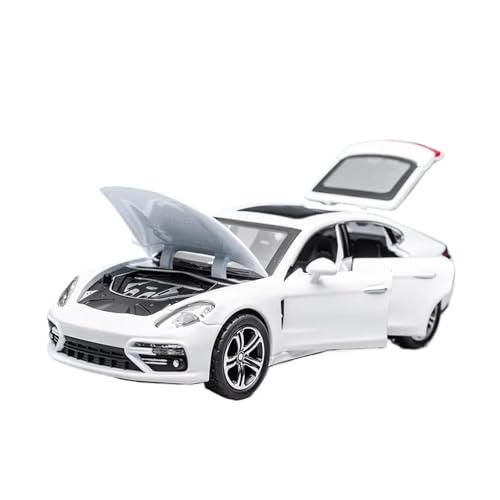 XGFFBAGB 1:32 Für Panamera Handgefertigtes Metallautomodell Für Modellauto-Automodell-Spielzeugauto(White,No Box) von XGFFBAGB