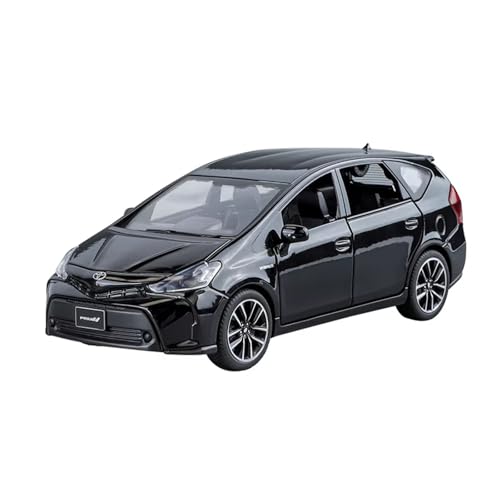 XGFFBAGB 1:32 Für Prius Legierung Auto Modell Diecast Metall Spielzeug Fahrzeuge Auto Modell Sound Und Licht Sammlung Geschenk(Black,No Box) von XGFFBAGB