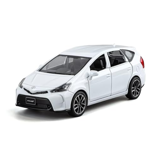 XGFFBAGB 1:32 Für Prius Legierung Auto Modell Diecast Metall Spielzeug Fahrzeuge Auto Modell Sound Und Licht Sammlung Geschenk(White,No Box) von XGFFBAGB