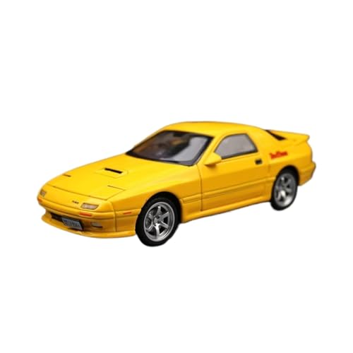 XGFFBAGB 1:32 Für RX7 Diecast Toy Car Model Sound & Light Doors Openable Collection Gift(Yellow,No Box) von XGFFBAGB