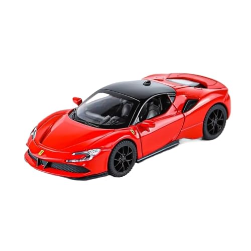 XGFFBAGB 1:32 Für SF90 Sportscar Diecast Metall Legierung Modell Auto Sound Licht Zurückziehen Sammlung Spielzeug Geschenke(Rosso,with Box) von XGFFBAGB