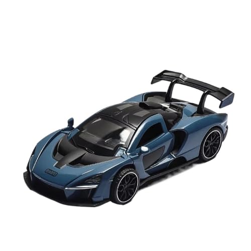 XGFFBAGB 1:32 Für Senna Legierung Sportwagen Diecast Metall Modell Sound & Licht Zurückziehen Spielzeug Desktop Ornamente Geschenk(Blu,No Box) von XGFFBAGB