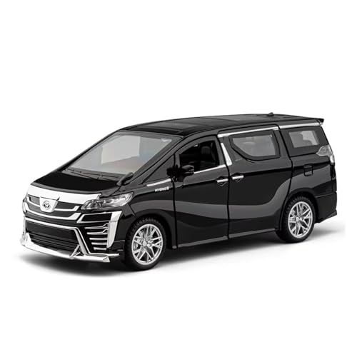 XGFFBAGB 1:32 Für VELLFIRE Alphard MPV Legierung Diecasts Metall Spielzeug Auto Modell Sound Und Licht Geschenk(Black,No Box) von XGFFBAGB