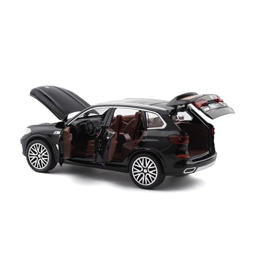 XGFFBAGB 1:32 Für X5 SUV Legierung Auto Diecast Modell Sound & Licht Zurückziehen Spielzeug Auto Zentrale Steuerung Ornamente Trendy Display Ornament Spielzeug(Black,No Box) von XGFFBAGB