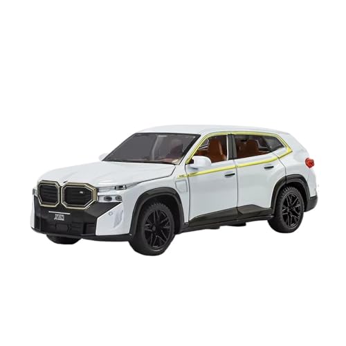 XGFFBAGB 1:32 Für XM Off Road SUV Fahrzeug Legierung Druckguss Auto Modell Sound & Licht Sammlung Dekoratives Geschenk(White,No Box) von XGFFBAGB