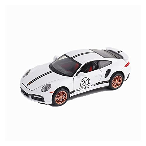 XGFFBAGB Legierung Rennwagen Modell Druckguss Spielzeug 1/32 Für 911 Turbo S Fahrzeuge Metall Sportwagen Modell Spielzeug Geschenke(White,No Box) von XGFFBAGB