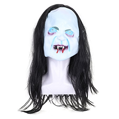 XGOPTS Clown-Maske Halloween Erwachsene Halloween-Maske Schrecklich Vollmaske Gruselig Hexemaske Gummi Geistermaske Horror Kostümzubehör Fasching Cosplay Verkleidung Karneval Fastnacht von XGOPTS