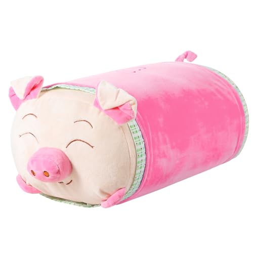 XGOPTS Schwein Puppen Spielzeug Plüschtier Stofftier Niedliche Weiche Schlafkissen Plüsch Kissen Puppen Spielzeug für Mädchen und Jungen (Rosa, 50cm) von XGOPTS