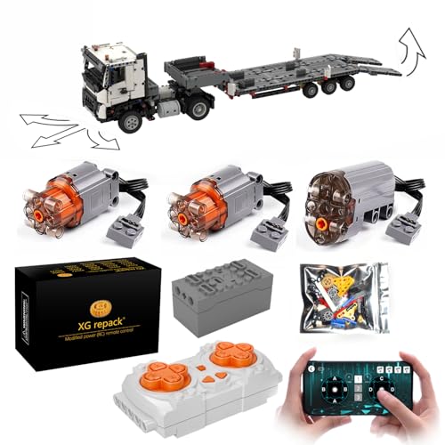 XGREPACK Ferngesteuerter RC Motorbausatz für Lego 42175 Volvo FMX Truck & EC230 Elektrobagger-Bausatz (Motor) von XGREPACK