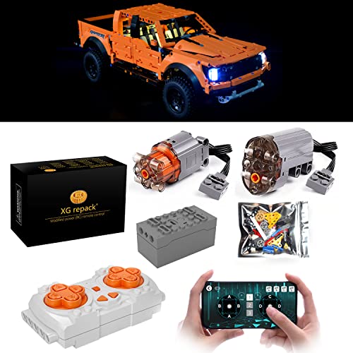 XGREPACK Remote Control Motor Lighting Kit for Lego Technic Ford F-150 Raptor 42126 Building Kit Light Set (NOT Included The Lego Sets) (RC Motor) von XGREPACK