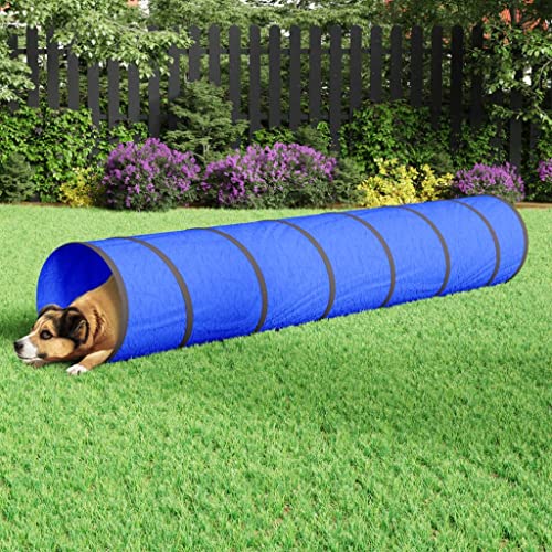 Outdoor Spielgeräte Hundetunnel Blau Ø 50x300 cm Polyester Spielzelte & Tunnel von XGWKCNV