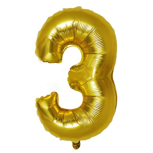 Geburtstagsballon 10 Stück 16-Zoll-Luftballons Aus Aluminiumfolie Und Aluminiumfolie Für Das Layout Der Hochzeitstag- Und Geburtstagsszene. 16-Zoll-Luftballons Aus Digitaler Aluminiumfolie – Gold 3 von XHBGXMV