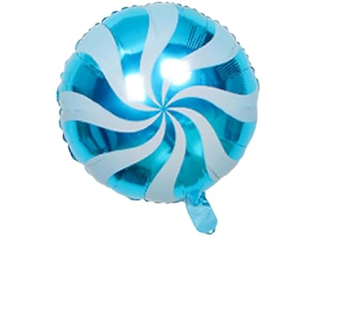 Geburtstagsballon 10 Stück Windmühle Candy Lollipop 18 Zoll Aluminiumfolie Luftballons Geburtstagsfeier Aluminiumfolie Luftballons-Blau 3 von XHBGXMV