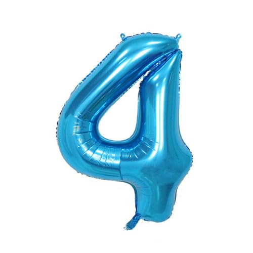 Geburtstagsballon 10 Stück Zahlenballons 40 Zoll Blauer Aluminiumfolienballon Geburtstagsfeier Szene Layout Dekoration Lieferungen Dekoballons - Blau 4 von XHBGXMV