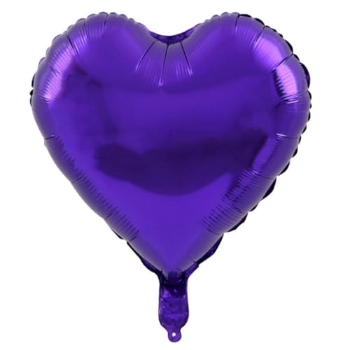Geburtstagsballon 45 Stück 18-Zoll-Fünf-Sterne-Luftballons Aus Aluminiumfolie, Hochzeitsballons, Herzförmige Luftballons Aus Aluminiumfolie, Lila von XHBGXMV