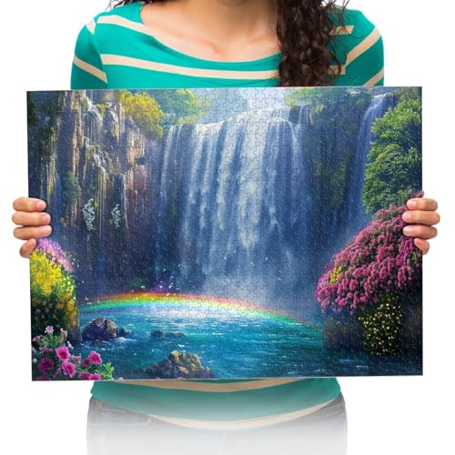 Erwachsenen Puzzle 300 Teile 3D Puzzles Wasserfälle, Natur, Landschaften DIY Frei Zeit Home Dekoration Kreative Kunst 38 * 52cm von XHENTAI