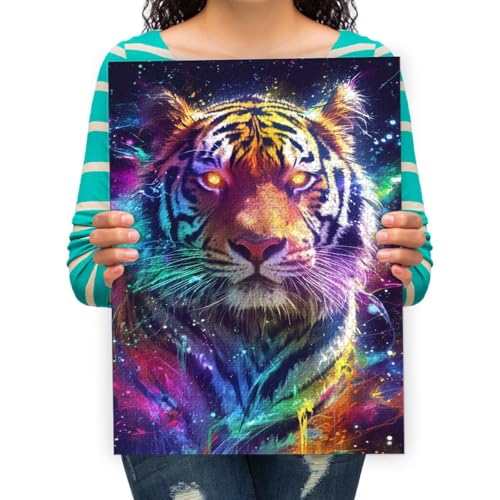 Erwachsenen Puzzle 300 Teile 3D Puzzles Wildtier-Tiger DIY Frei Zeit Home Dekoration Kreative Kunst 52 * 38cm von XHENTAI