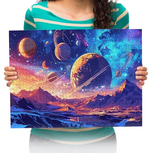 Erwachsenen Puzzle 3000 Teile 3D Puzzles Planet Berge Gemälde DIY Frei Zeit Home Dekoration Kreative Kunst 122x81cm von XHENTAI