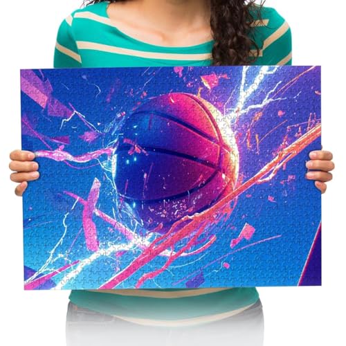 Puzzel Für Erwachsenen Puzzle 4000 Teile Kind Puzzles Aus Holz- Basketball Lightning -Geschenk Wohnkultur Modern Festival DIY Geschenk Intellektuelles Spiel 141x87cm von XHENTAI