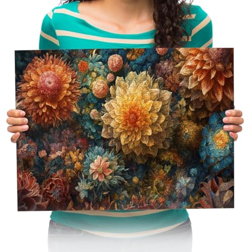 Puzzle 1000 Teile Erwachsene Pflanzen, Blumen, Kunstgemälde Puzzles für Erwachsene Klassische Puzzles 1000 Teile Erwachsene Puzzles Schwer Erwachsene Kinder 75x50cm von XHENTAI