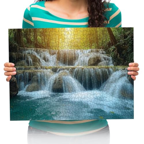 Puzzle 1000 Teile Wasserfälle Naturlandschaft, 1000 Teile Puzzle, Puzzle Erwachsene 1000 Teile, Puzzel 75x50cm von XHENTAI