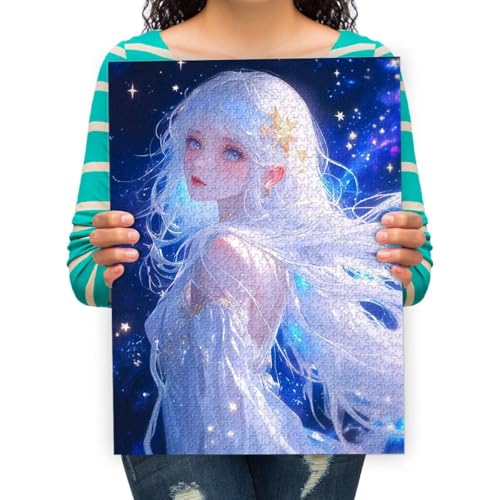 Puzzle 2000 Teile 3D Puzzle DIY Mädchen Anime Malerei Moderne Bild Home Decor Für Wohnzimmer 100x70cm von XHENTAI