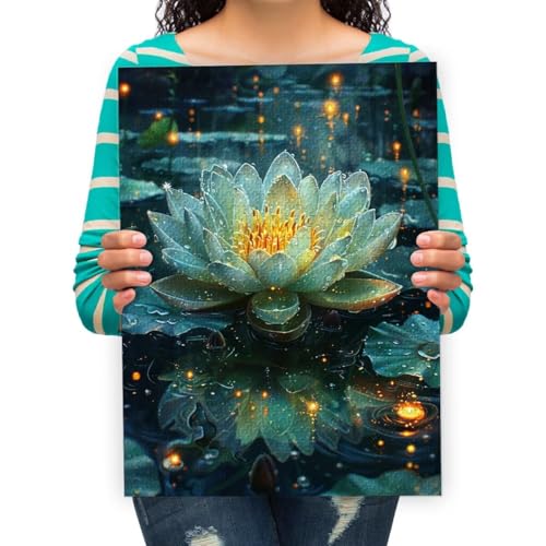 Puzzle 2000 Teile Lotus-Kunst-Malerei Jigsaw Puzzles Intellektuelles Spiel für Erwachsene Kinder Geschicklichkeitsspiel für die Ganze Familie 100x70cm von XHENTAI