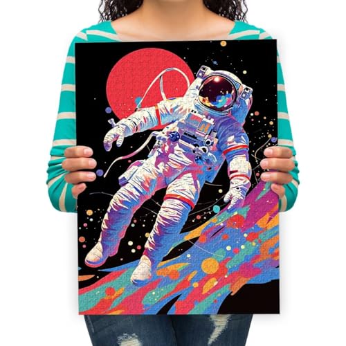 Puzzle 300 Stück Astronaut bemalen Moderne Wohnkultur Wandkunst Intelligenz Spiel Einzigartiges Geschenk 52x38cm von XHENTAI