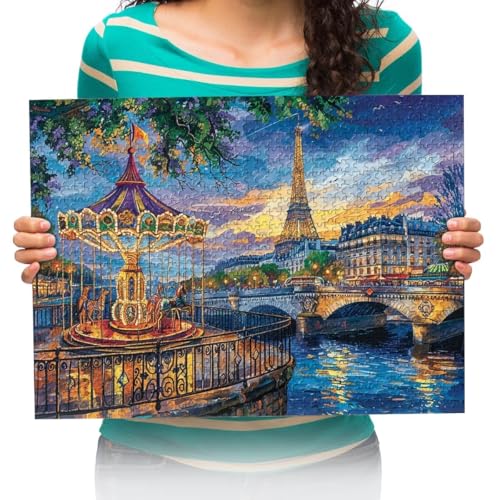 Puzzle 300 Teile - Berühmte architektonische Landschaftsgemälde in Europa - Puzzle für Erwachsene und Kinder ab 14 Jahren 38x52cm von XHENTAI