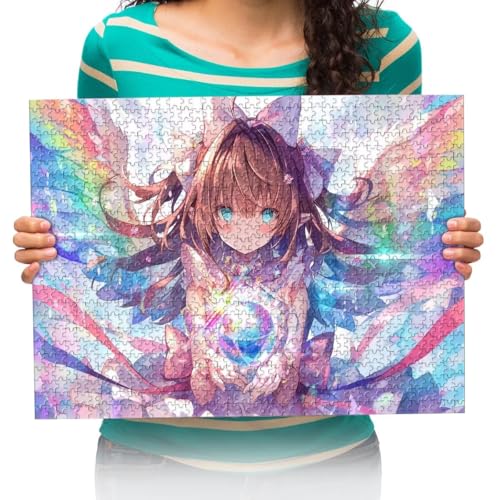 Puzzle 300 Teile Cartoon Anime Mädchen und Kristallkugel - 300 Teile Puzzle für Erwachsene und Kinder ab 14 Jahren - Geschicklichkeitsspiel für die ganze Familie 38x52cm von XHENTAI