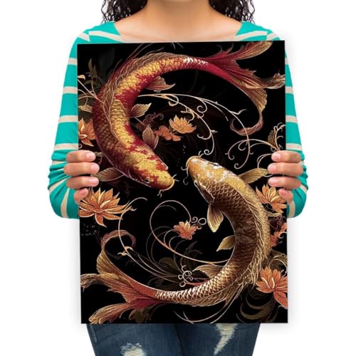 Puzzle 300 Teile Erwachsene Puzzle Puzzle Klassisches 3D Puzzle Zwei Fische Buntes Spielzeug für Bildung und Entspannung 52x38cm von XHENTAI