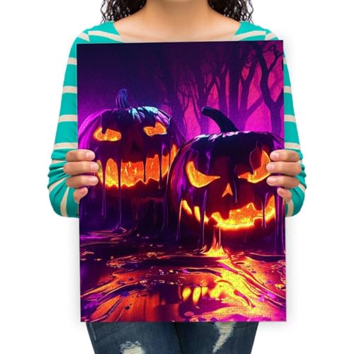 Puzzle 300 Teile Halloween-Kürbisse des Gruseligen Jigsaw Puzzles Intellektuelles Spiel für Erwachsene Kinder Geschicklichkeitsspiel für die Ganze Familie 52 * 38cm von XHENTAI