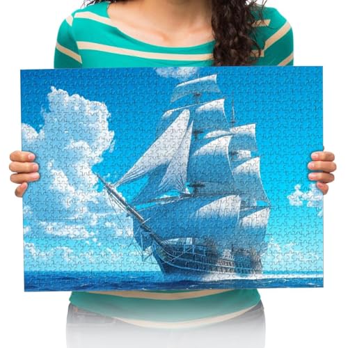 Puzzle 300 Teile Segelschiffe auf dem Meer DIY Frei Zeit Home Dekoration Kreative Kunst 38 * 52cm von XHENTAI