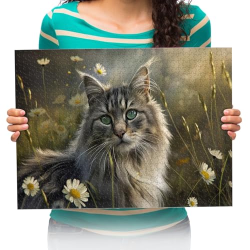 Puzzle 4000 Teile für Erwachsene Hauskatzen DIY Pädagogisches Puzzle Wohnkultur Geschenk 141x87cm von XHENTAI