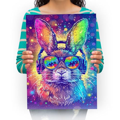 Puzzle Kaninchen - 6000 Teile Puzzle für Erwachsene und Kinder ab 15 Jahren 179x105cm von XHENTAI