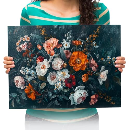 Puzzle Teile Erwachsene Puzzle Erwachsene 1000 Teile Blumen, Blumen, Kunstgemälde Puzzle 1000pcs Puzzle | Impossible Puzzle 75x50cm von XHENTAI