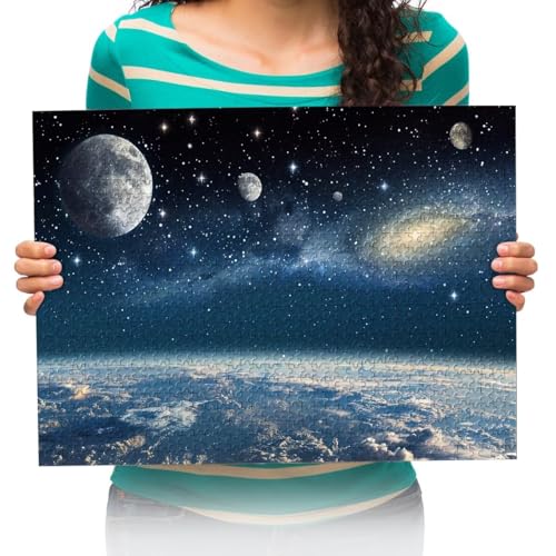 Puzzle für Erwachsene, Puzzles für Kinder Lernspielzeug- Weltraum-Galaxien -Puzzle Fotopuzzle Kollektion-1500 Teile 87x57cm von XHENTAI