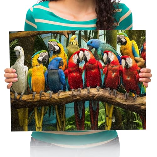 Puzzles 300 Teile Papageien-Vögel Kinder SKunst Für Erwachsene Kinder Spiele Lernspielzeug 52 * 38cm von XHENTAI