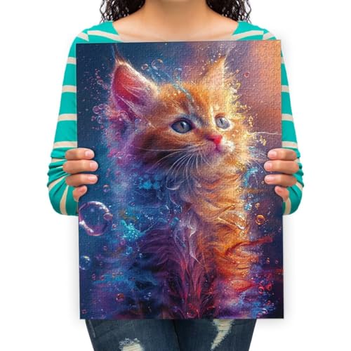 Puzzles Für Erwachsene | Hauskatzen | Puzzle Lernspiele Heimdekoration Puzzle. 500/1500 Stück 87x57cm von XHENTAI