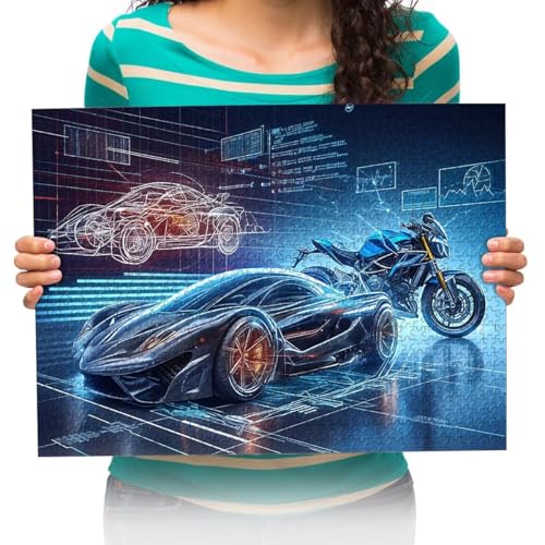 Puzzles Puzzles für Erwachsene 300 Teile Puzzle Holzpuzzles Sehr Herausforderndes Casual Puzzle 52x38cm von XHENTAI