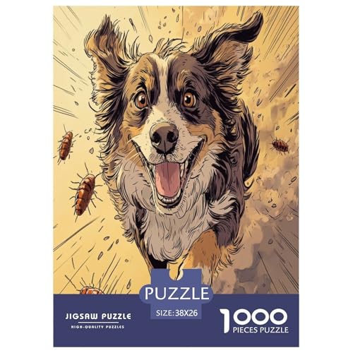 Australischer Schäfer Puzzles 1000 Teile Schwer Puzzle Spielzeug Pädagogisches Spiel Impossible Herausforderung Spielzeug Für Erwachsene Und Kinder in Bewährter 38x26cm/1000pcs Australischer Schäfer Puzzles 1000 Teile Schwer Puzzle Spielzeug Pädagogisches Spiel Impossible Herausforderung Spielzeug Für Erwachsene Und Kinder in Bewährter 38x26cm/1000pcs von XHSMSHWY