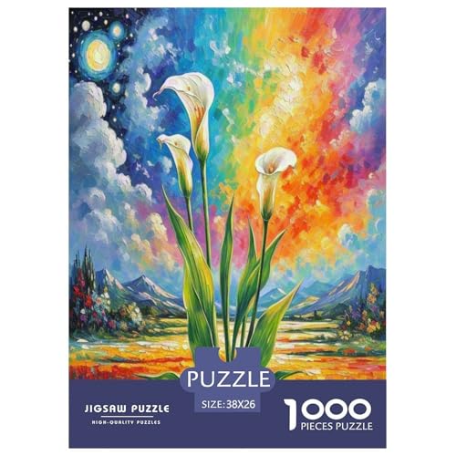 Calla Lilie Puzzle 1000 Teile Schwer Puzzle Spielzeug Lernspiel Impossible Herausforderung Spielzeug Für Erwachsene Kinder 38x26cm/1000pcs Calla Lilie Puzzle 1000 Teile Schwer Puzzle Spielzeug Lernspiel Impossible Herausforderung Spielzeug Für Erwachsene Kinder 38x26cm/1000pcs von XHSMSHWY