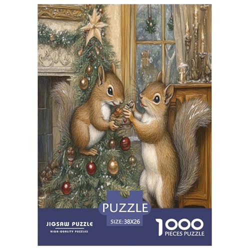 Eichhörnchen Puzzle 1000 Teile Schwer Puzzle Spielzeug Pädagogisches Spiel Impossible Herausforderungsspielzeug Für Erwachsene Und Kinder Ab 12 Jahren 38x26cm/1000pcs Eichhörnchen Puzzle 1000 Teile Schwer Puzzle Spielzeug Pädagogisches Spiel Impossible Herausforderungsspielzeug Für Erwachsene Und Kinder Ab 12 Jahren 38x26cm/1000pcs von XHSMSHWY
