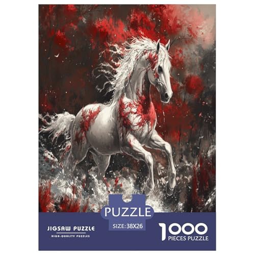 Fine Pferd Puzzle 1000 Teile Schwer Puzzle Spielzeug Pädagogisches Spiel Impossible Herausforderungsspielzeug Für Erwachsene Und Kinder Ab 12 Jahren 38x26cm/1000pcs Fine Pferd Puzzle 1000 Teile Schwer Puzzle Spielzeug Pädagogisches Spiel Impossible Herausforderungsspielzeug Für Erwachsene Und Kinder Ab 12 Jahren 38x26cm/1000pcs von XHSMSHWY